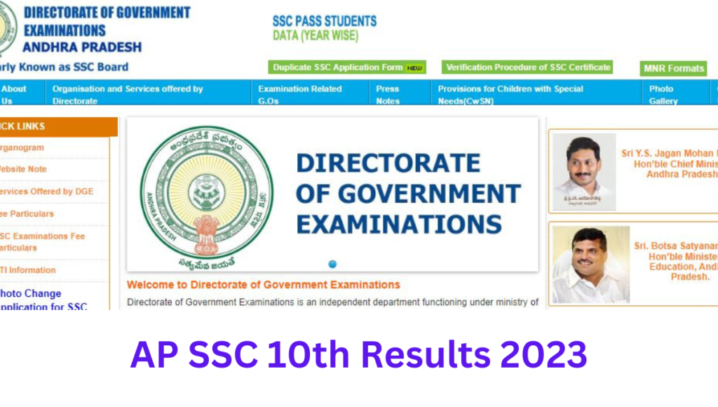 bse.ap.gov.in AP SSC 10th Results 2023 (ఫలితాలు లింక్ ) Manabadi AP