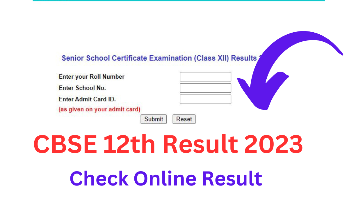 (Out) CBSE 12th Result 2023 Date Check Online Result results.cbse.nic