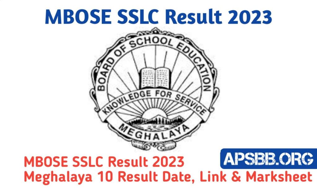 MBOSE SSLC Result 2023, Meghalaya 10 Resul
